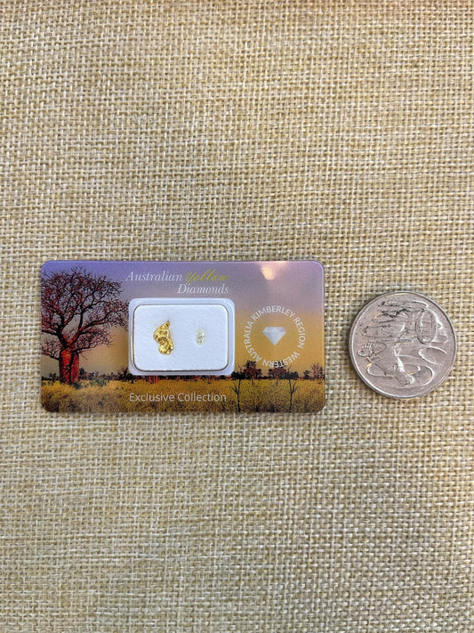 Kimberley Fancy Light Yellow Diamond & Western Australian Gold Nugget Pack – Limited Edition Collector’s Set
