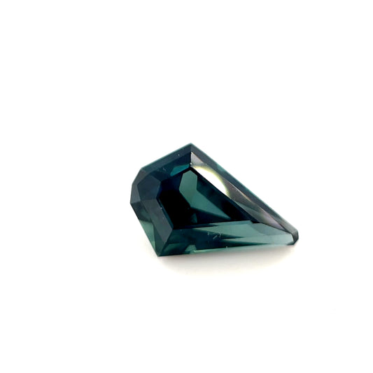 1.44ct Australian Sapphire Kite Cut Teal Green
