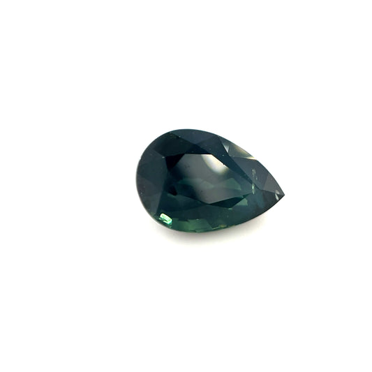 2.69ct Australian Sapphire Pear Cut Green