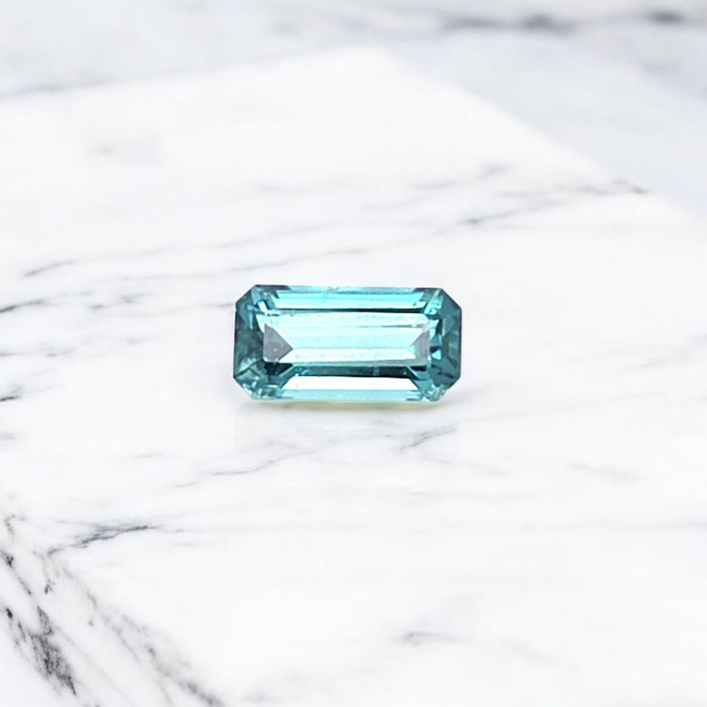 Indicolite Tourmaline Emerald Cut 1.22ct
