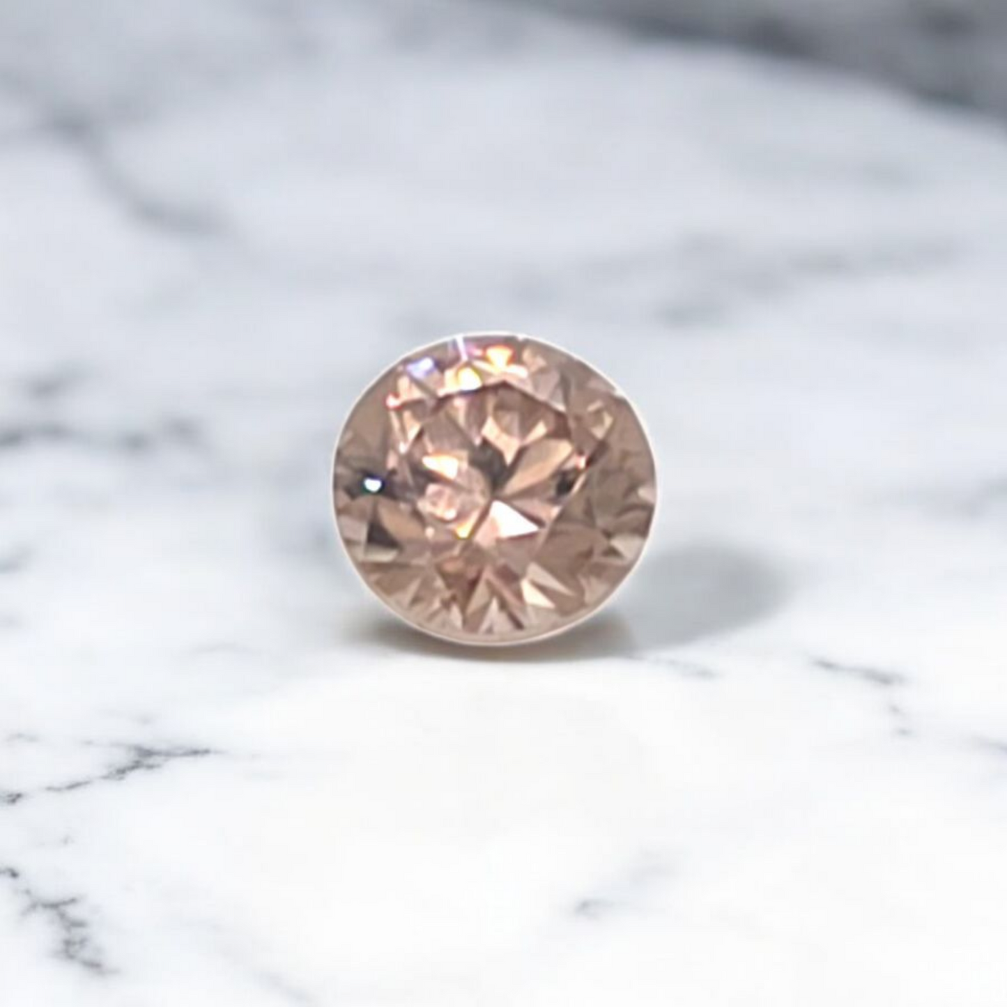 1.05ct Australian Zircon Champagne Round Cut