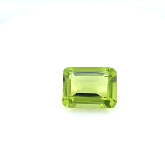 Peridot Emerald Cut 6 x 8 mm
