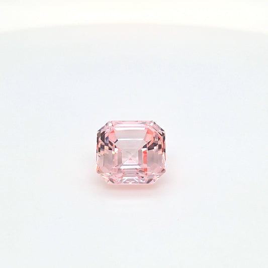 11ct Hydrothermal Morganite Asscher Cut