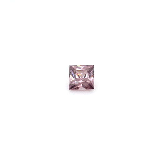 1.62 ct Australian Zircon Pink Square Cut