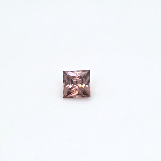 2.37 ct Australian Zircon Pink Square Cut