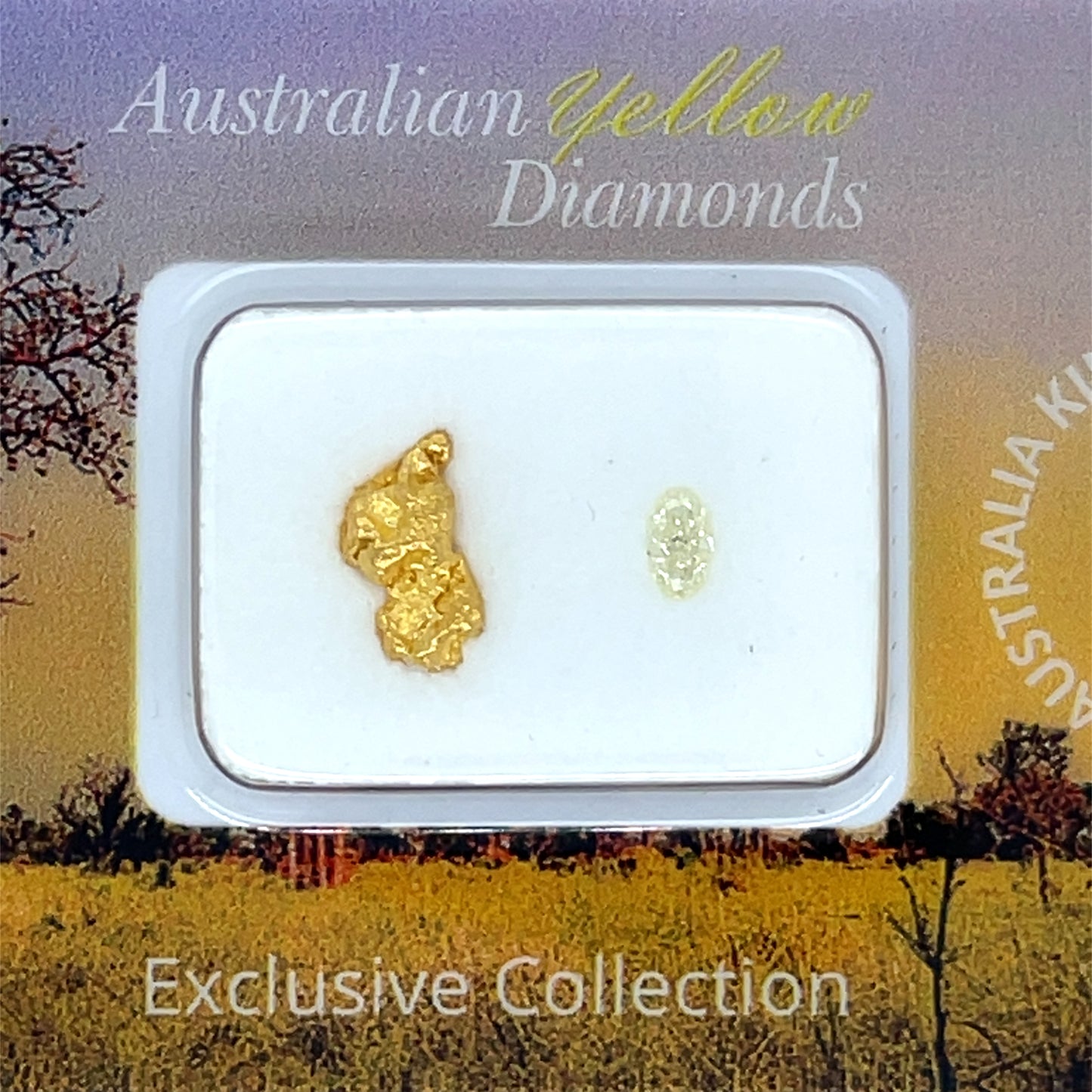 Kimberley Fancy Light Yellow Diamond & Western Australian Gold Nugget Pack – Limited Edition Collector’s Set