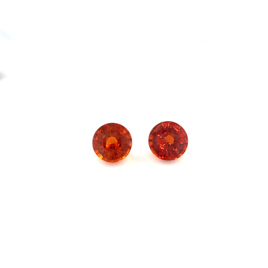 Spessartite Pair Round Cut 5.00 mm