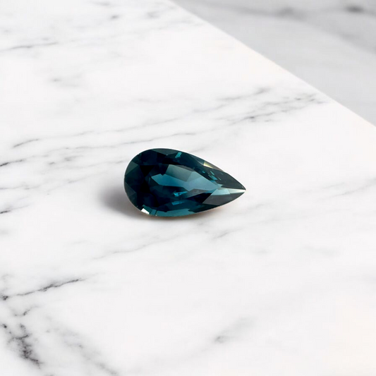 1.46ct Australian Sapphire Teal Pear Cut