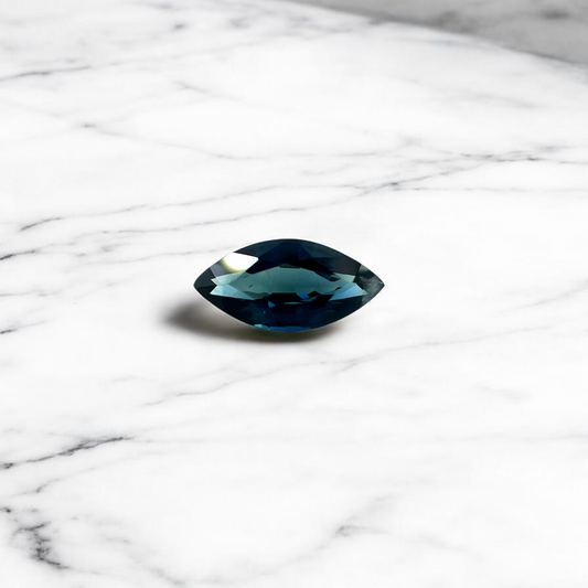 1.57ct Australian Sapphire Marquise Cut Green Blue