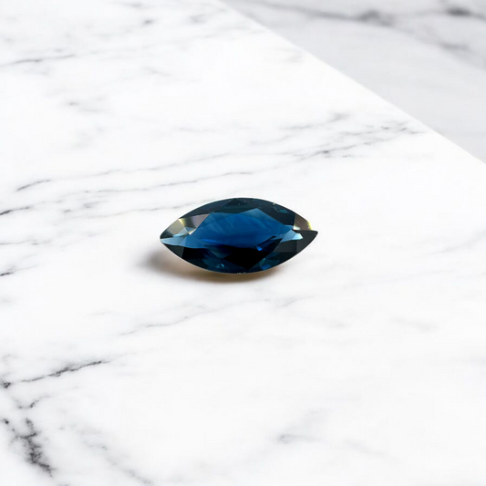 1.34ct Australian Blue Sapphire Marquise Cut