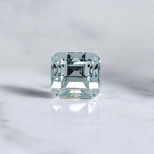 3.60ct Aquamarine Square Emerald Cut