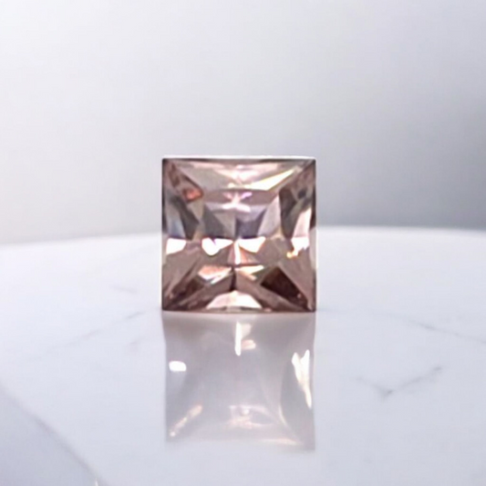 0.82 ct Australian Zircon Champagne Square Cut