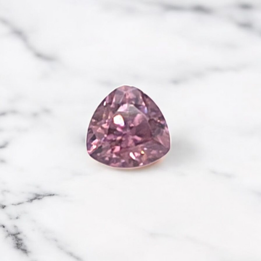 1.10ct Australian Zircon Pink Trillion Cut