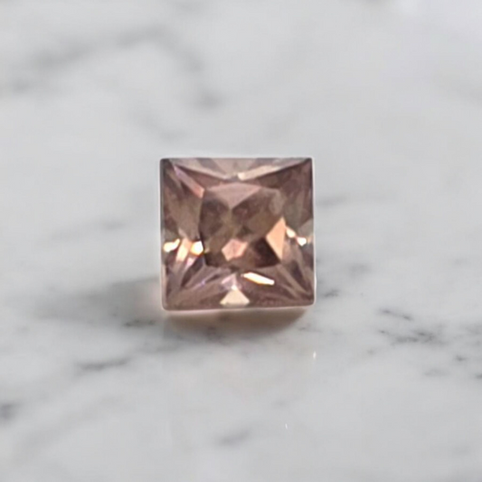 1.14 ct Australian Zircon Champagne Square Cut
