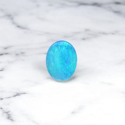 1.54ct Australian Opal Doublet Coober Pedy Oval Cut