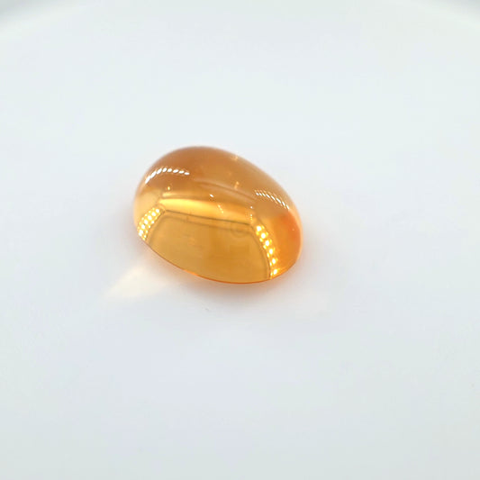 Citrine Oval Cabochon Cut 7 x 9 mm