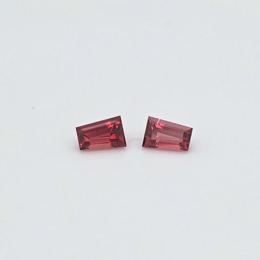 Garnet Tapered Baguette Pair 1.56ct