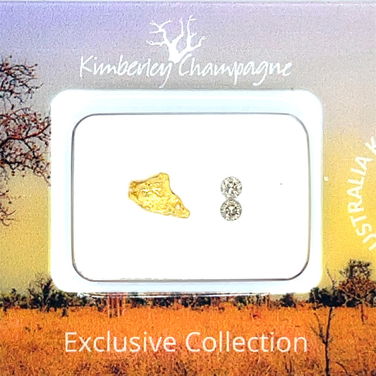 Kimberley Argyle Champagne Diamonds & Western Australian Gold Nugget Pack – Exclusive Limited-Edition Collector’s Set